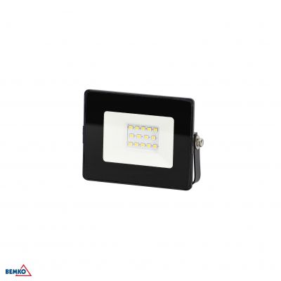 NAŚWIETLACZ LED SMD KASTEL 10W 4000K   800LM IP65 CZARNY C64-LFK-010BL-4K BEMKO (S-C64-LFK-010BL-4K)